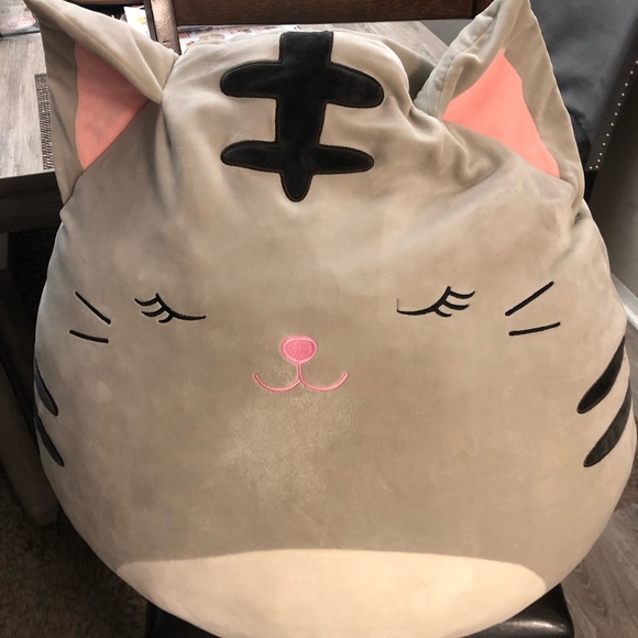 Squishmallows Toys Jumbo Squishmallow Grey Tabby Cat 24 Inches Rare